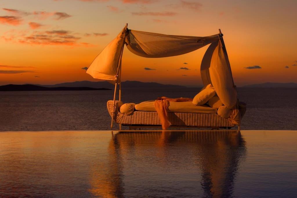 Mykonos Sea View Luxury Villa By Calypso Sunset Villas Mykonos Town Екстер'єр фото