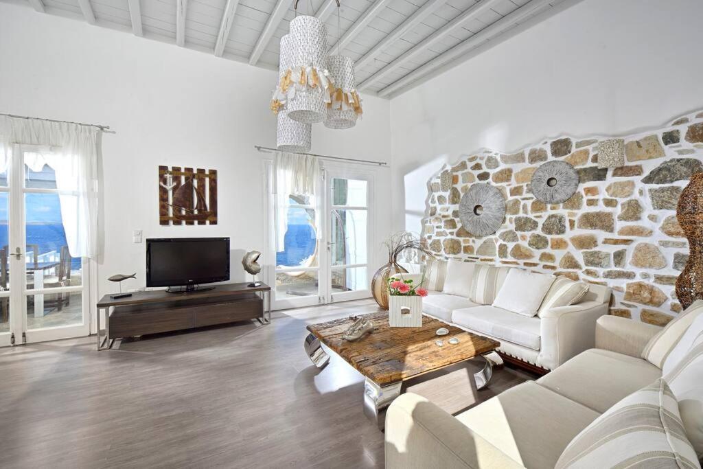 Mykonos Sea View Luxury Villa By Calypso Sunset Villas Mykonos Town Екстер'єр фото