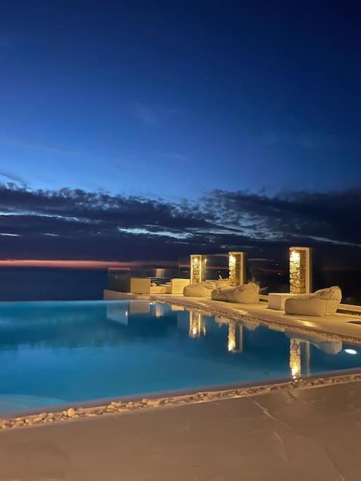 Mykonos Sea View Luxury Villa By Calypso Sunset Villas Mykonos Town Екстер'єр фото