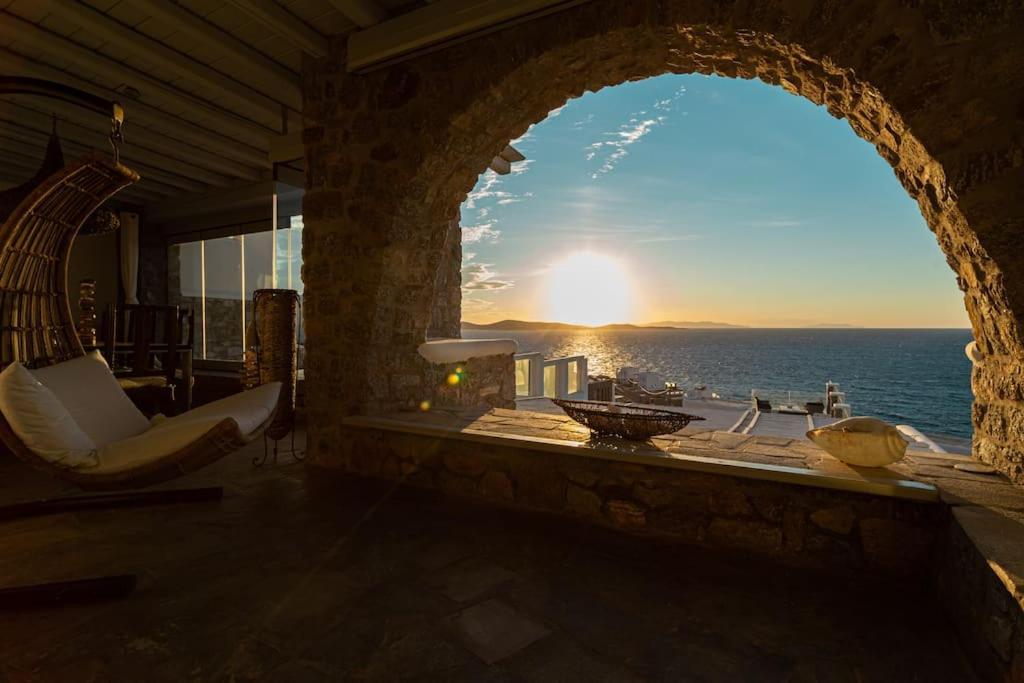 Mykonos Sea View Luxury Villa By Calypso Sunset Villas Mykonos Town Екстер'єр фото