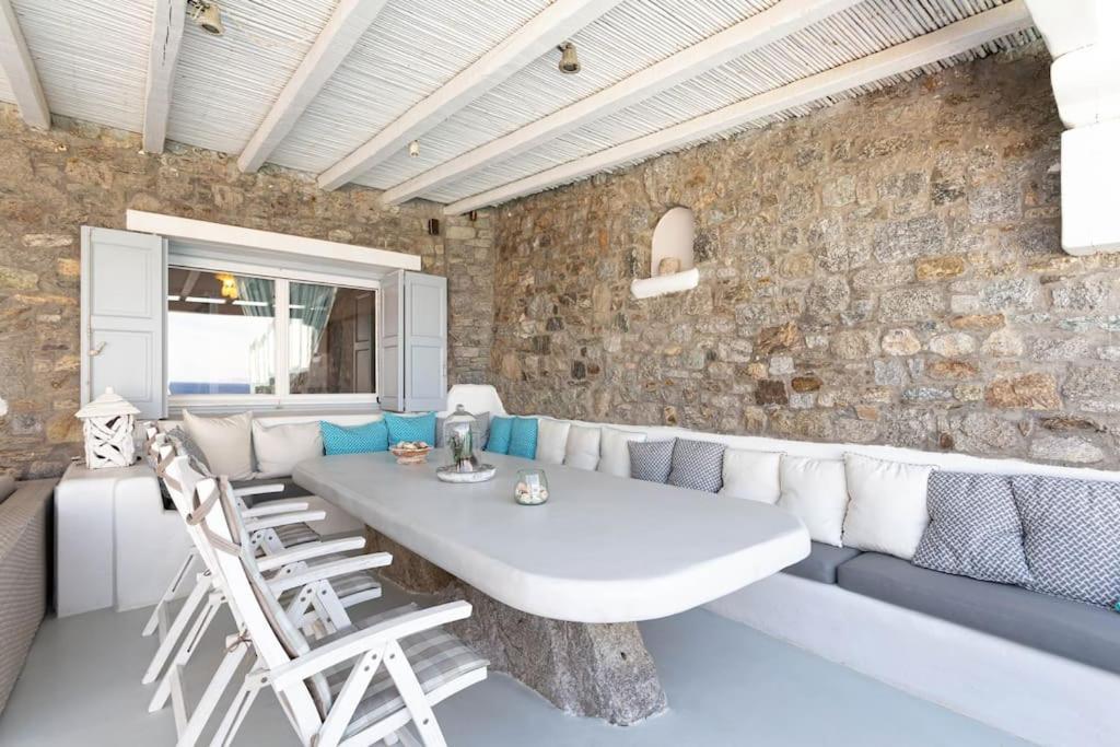 Mykonos Sea View Luxury Villa By Calypso Sunset Villas Mykonos Town Екстер'єр фото