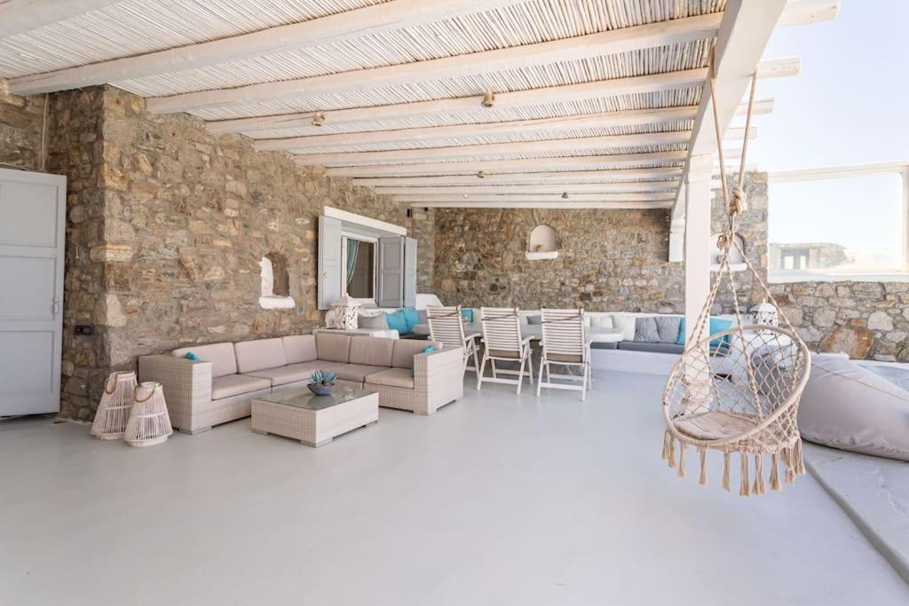 Mykonos Sea View Luxury Villa By Calypso Sunset Villas Mykonos Town Екстер'єр фото