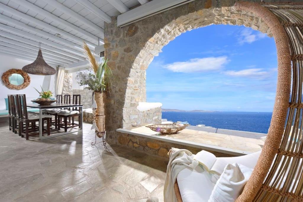 Mykonos Sea View Luxury Villa By Calypso Sunset Villas Mykonos Town Екстер'єр фото