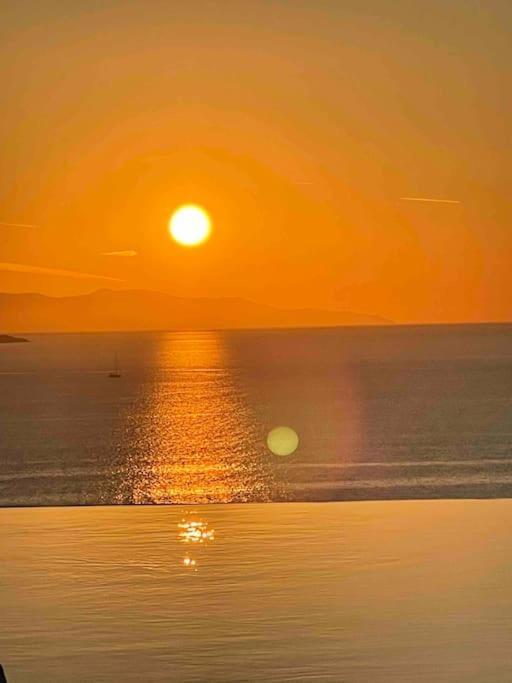 Mykonos Sea View Luxury Villa By Calypso Sunset Villas Mykonos Town Екстер'єр фото