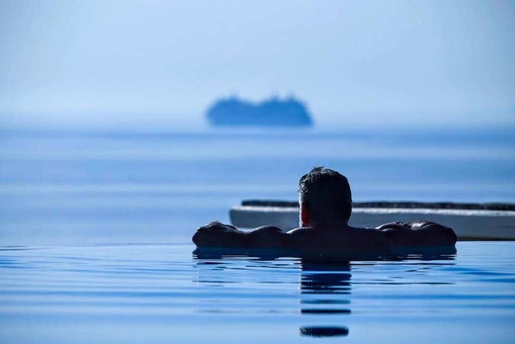Mykonos Sea View Luxury Villa By Calypso Sunset Villas Mykonos Town Екстер'єр фото