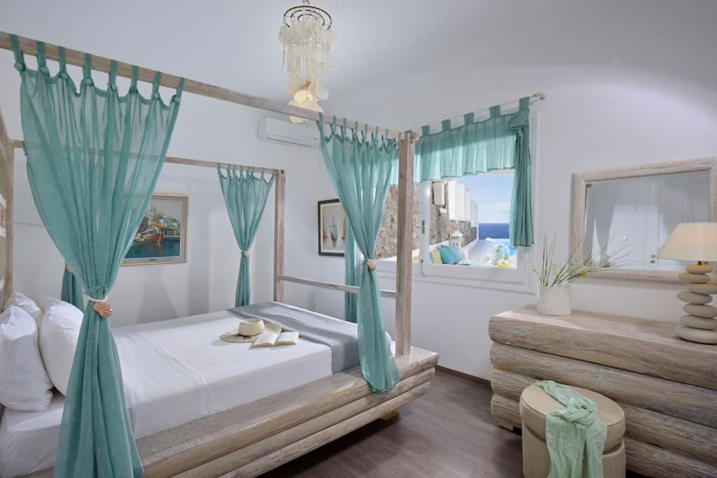Mykonos Sea View Luxury Villa By Calypso Sunset Villas Mykonos Town Екстер'єр фото
