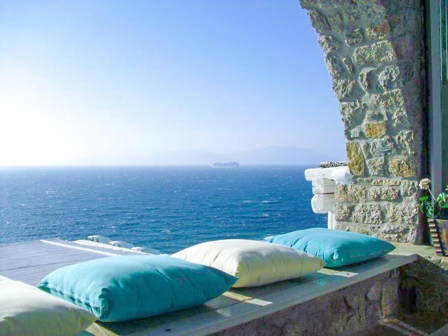Mykonos Sea View Luxury Villa By Calypso Sunset Villas Mykonos Town Екстер'єр фото