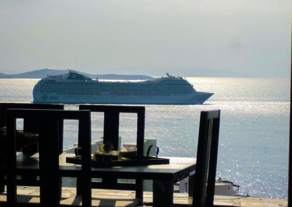 Mykonos Sea View Luxury Villa By Calypso Sunset Villas Mykonos Town Екстер'єр фото