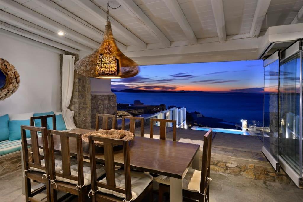 Mykonos Sea View Luxury Villa By Calypso Sunset Villas Mykonos Town Екстер'єр фото