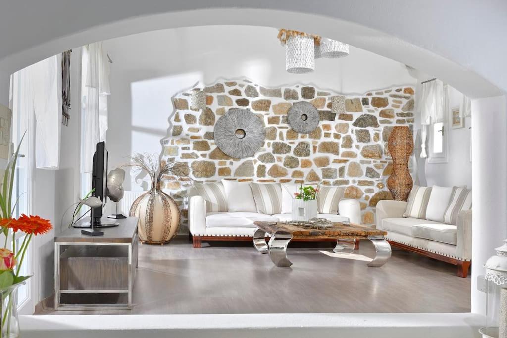 Mykonos Sea View Luxury Villa By Calypso Sunset Villas Mykonos Town Екстер'єр фото